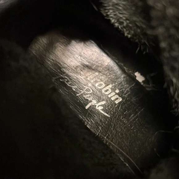 Black leather booties - Picture 6 of 6